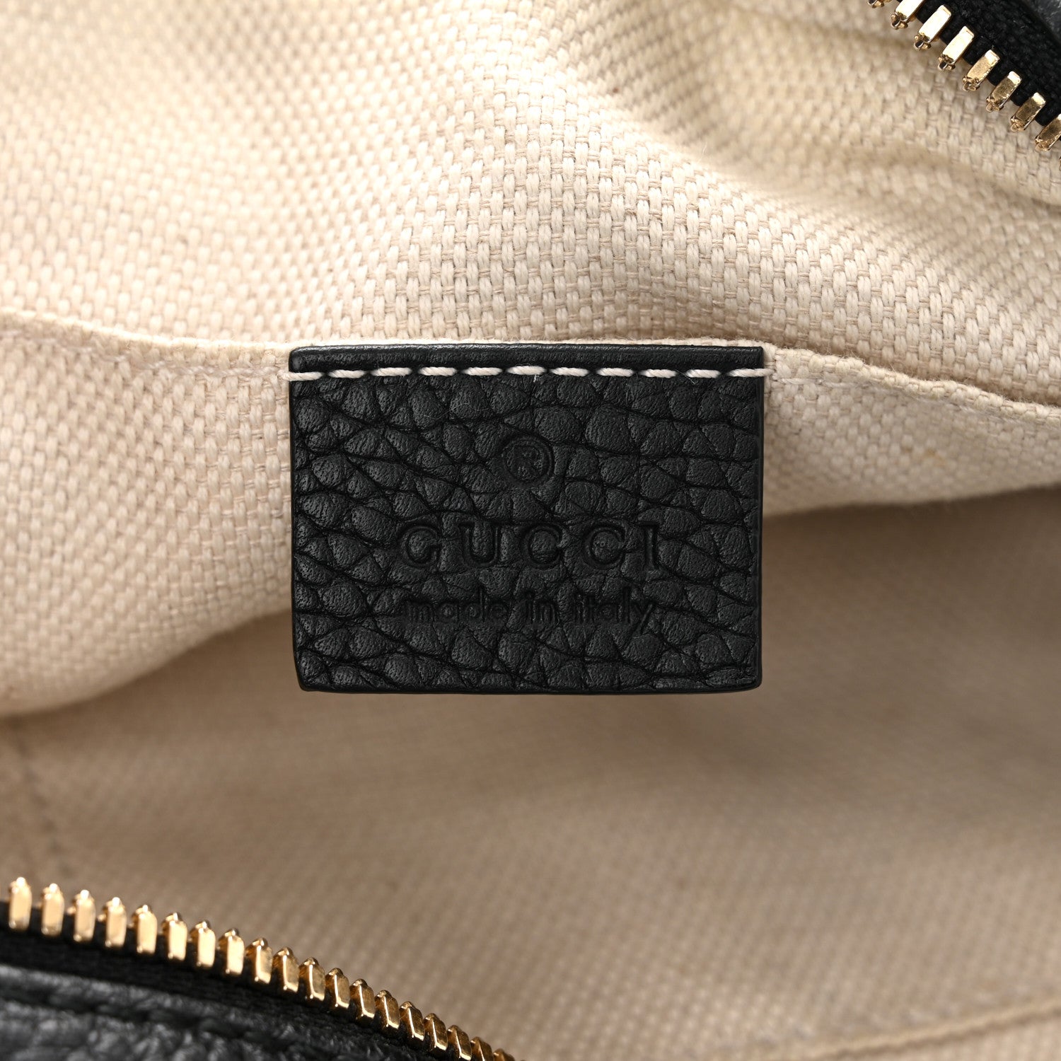 Gucci Pebbled Calfskin Small Soho Disco Bag Black 6 of 11