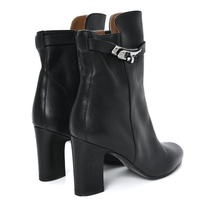 Hermes Calfskin Saint Germain Ankle Boots 37.5 Black 5 of 8