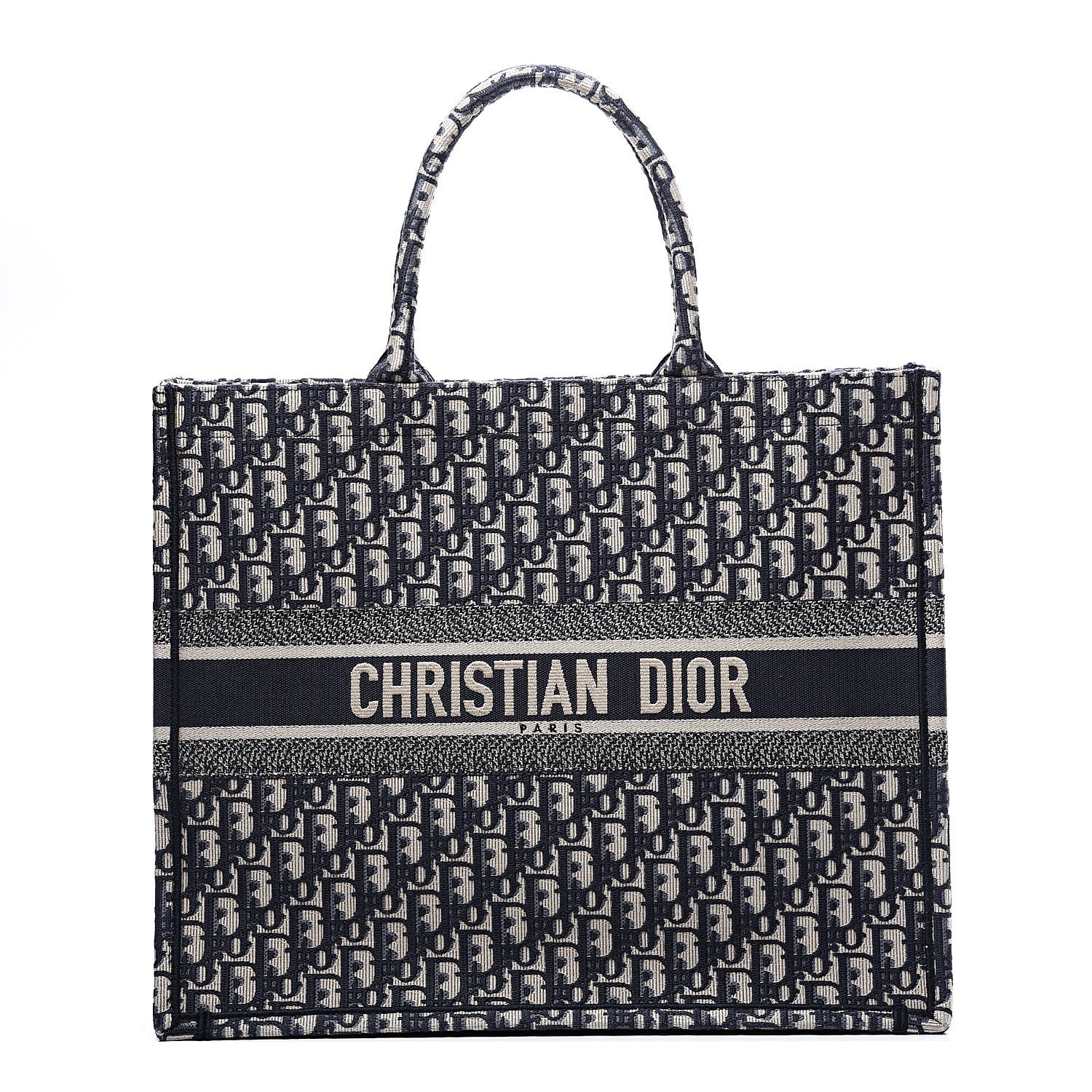 Christian Dior Oblique Book Tote Blue Multicolor 1 of 10