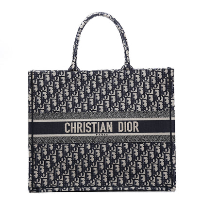 Christian Dior Oblique Book Tote Blue Multicolor 1 of 10