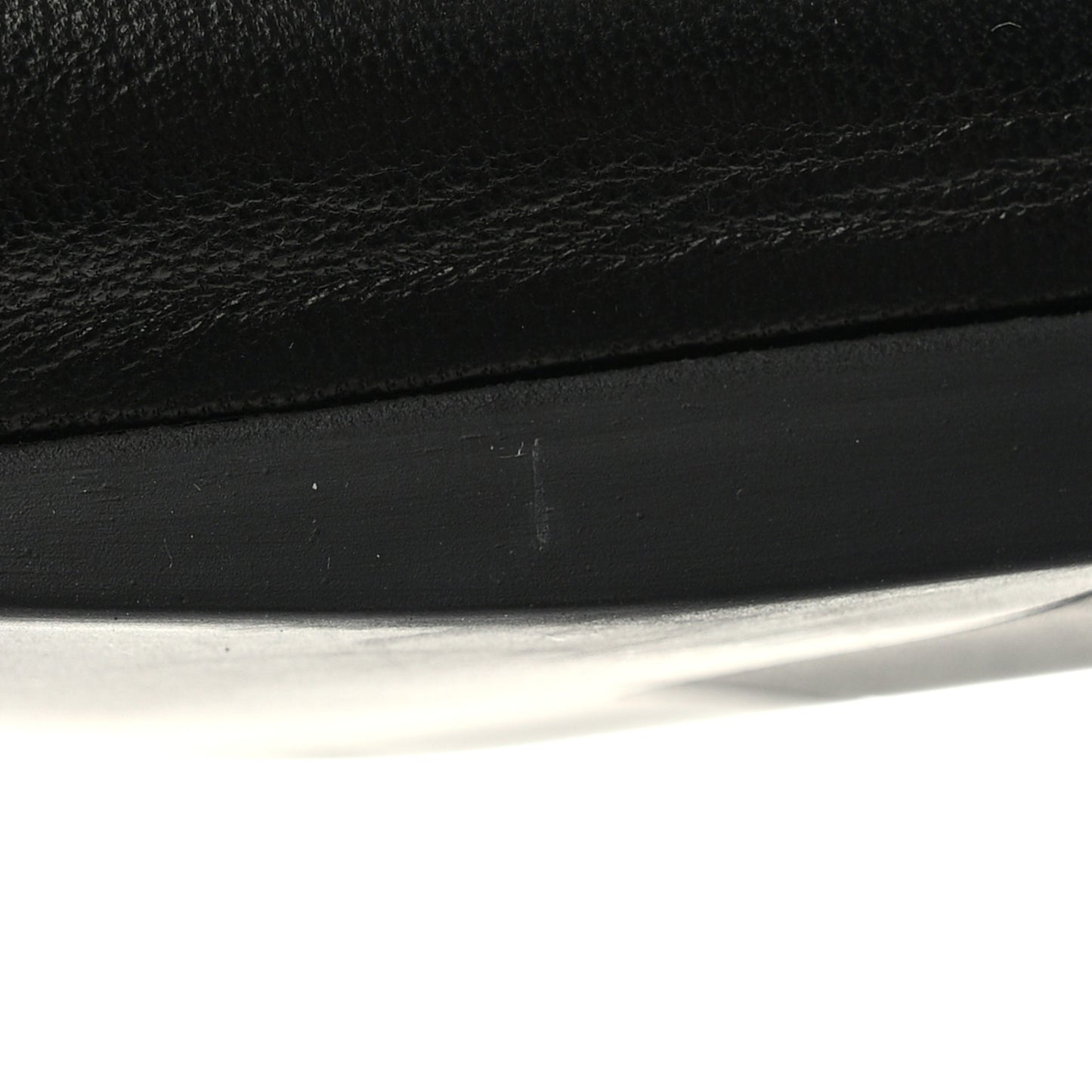 Nappa Metal Triangle Logo Ballet Flats 37.5 Black