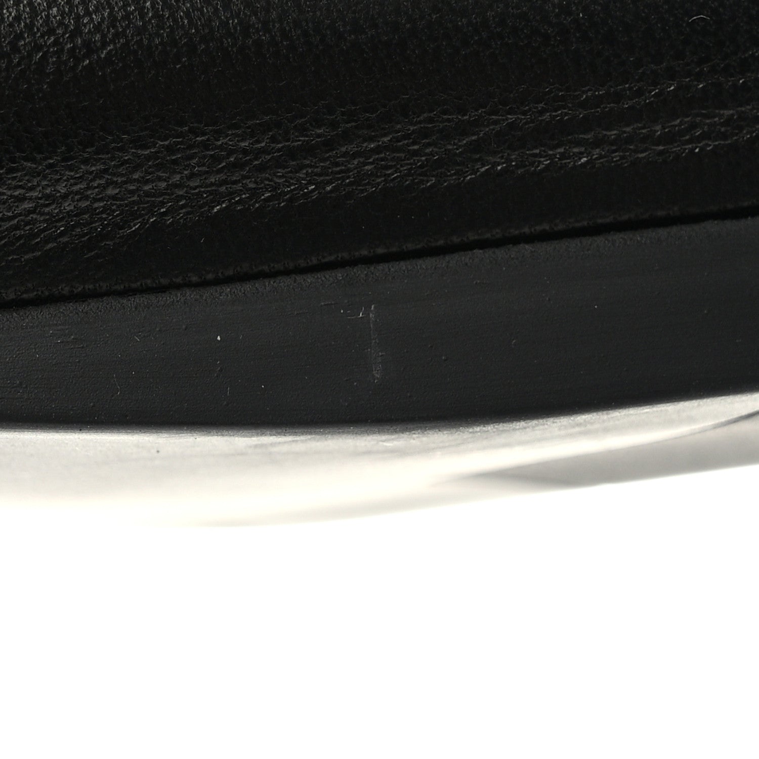Prada Nappa Metal Triangle Logo Ballet Flats 37.5 Black 11 of 12