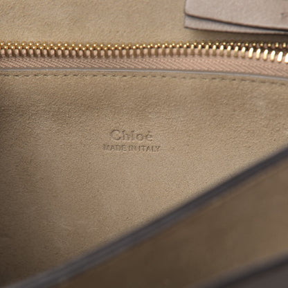 Chloe Calfskin Suede Medium Faye Shoulder Bag Motty Grey 6 of 13