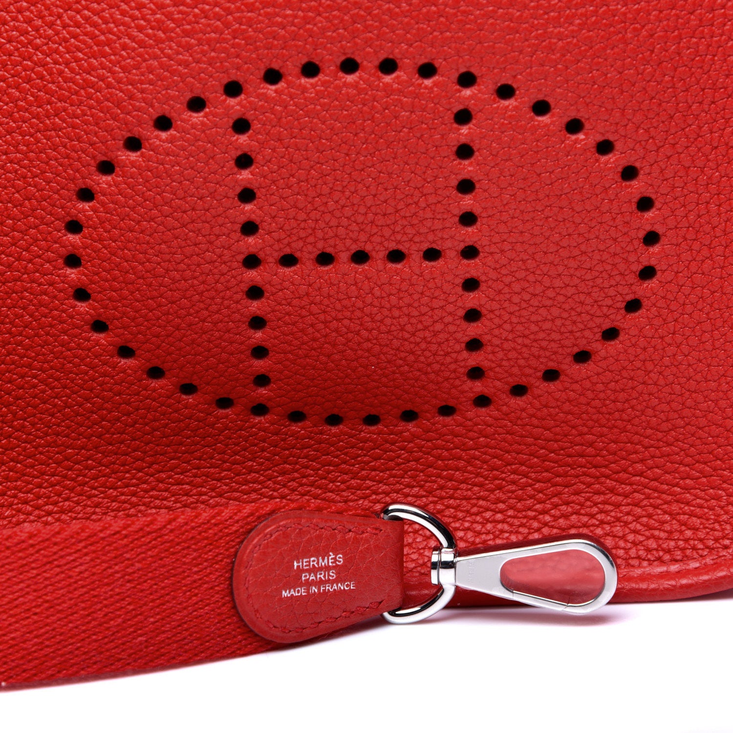 Hermes Taurillon Clemence Evelyne TPM Rouge de Coeur 9 of 11