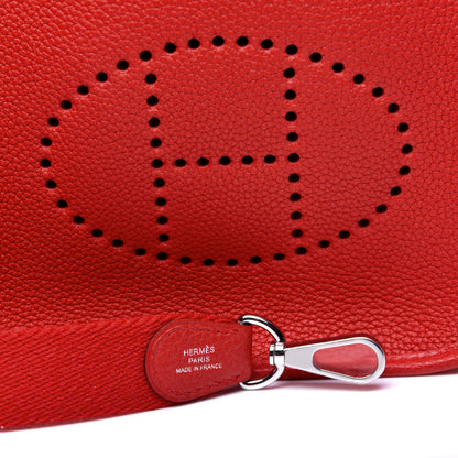 Hermes Taurillon Clemence Evelyne TPM Rouge de Coeur 9 of 11
