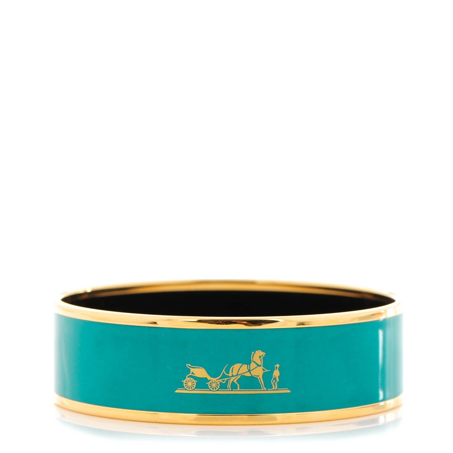 Hermes Enamel Wide Caleche Bracelet 65 1 of 5