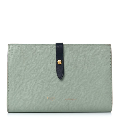 Celine Grained Calfskin Large Multifunction Strap Wallet Pistachio 1 of 18