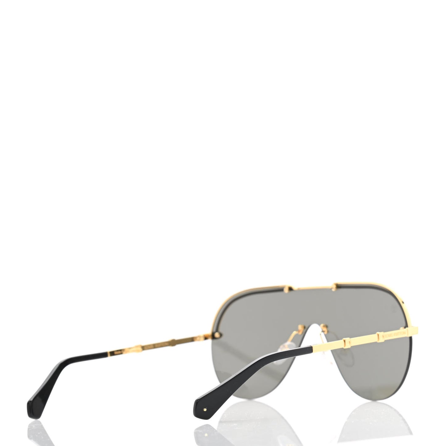 Metal Aviator Sunglasses Z1230E Black Gold
