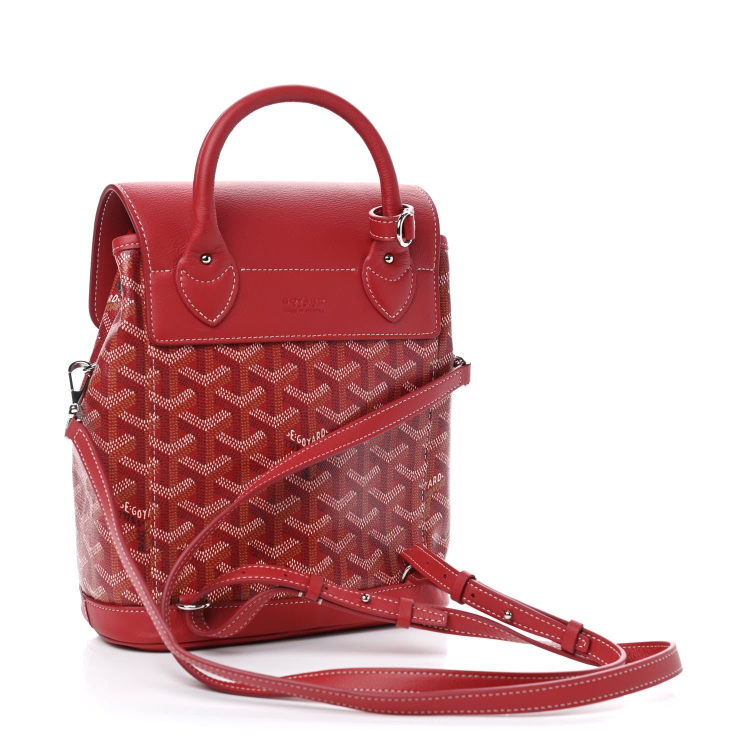 Goyard Goyardine Calfskin Mini Alpin Backpack Red 2 of 4
