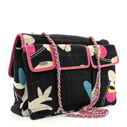 Chanel Canvas Chocolate Bar Quilted Flap Multicolor 3 of 12