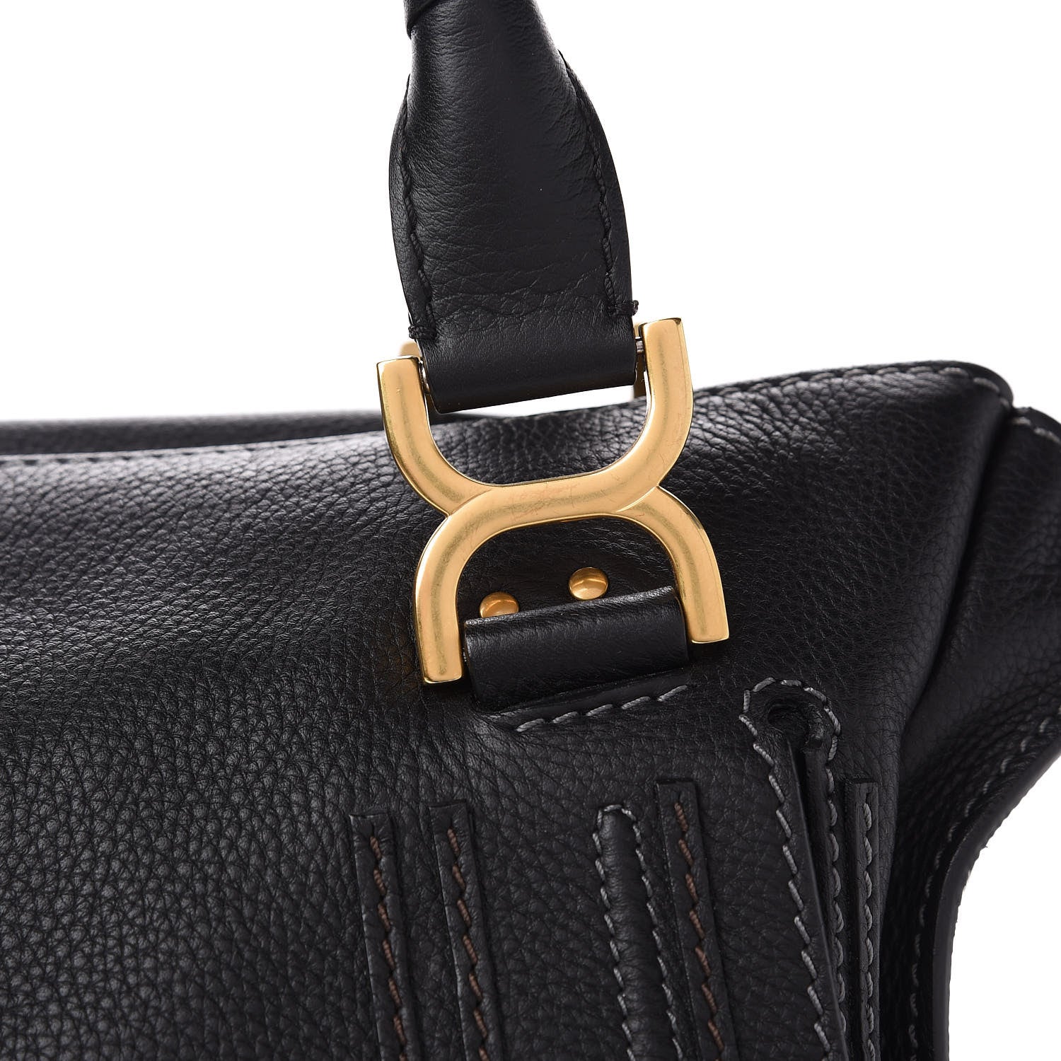 Chloe Calfskin Large Marcie Satchel Black 11 of 12