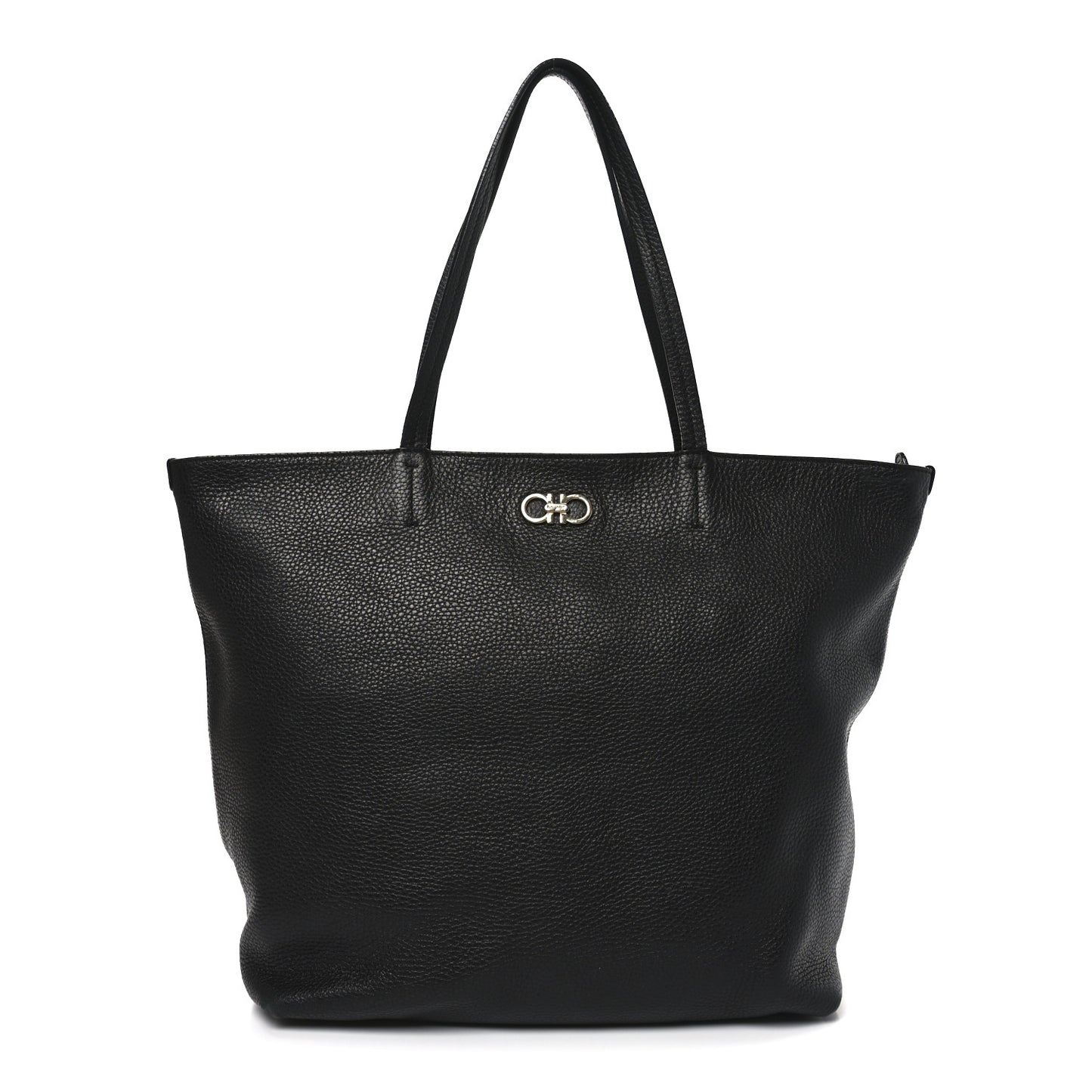 Calfskin Medium Tote  Black