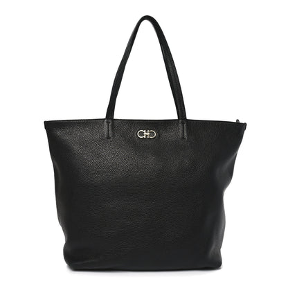 Salvatore Ferragamo Calfskin Medium Tote  Black 1 of 9