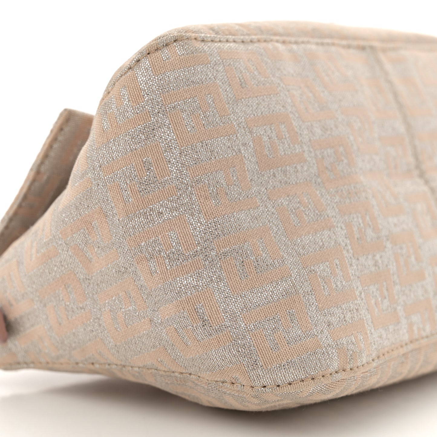 Metallic Jacquard Zucchino Suede Mini Mama Baguette Cipria Argento Grigio