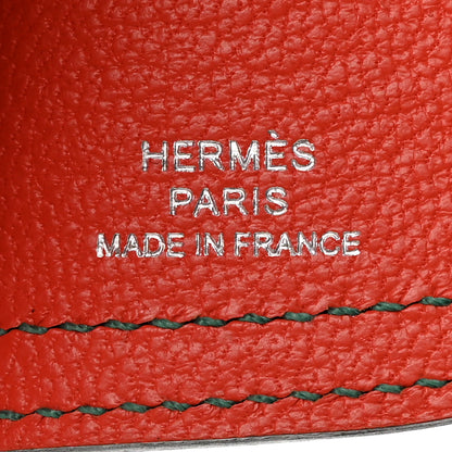 Hermes Epsom Camail Key Holder Rose Azalee Malachite Lime 5 of 6