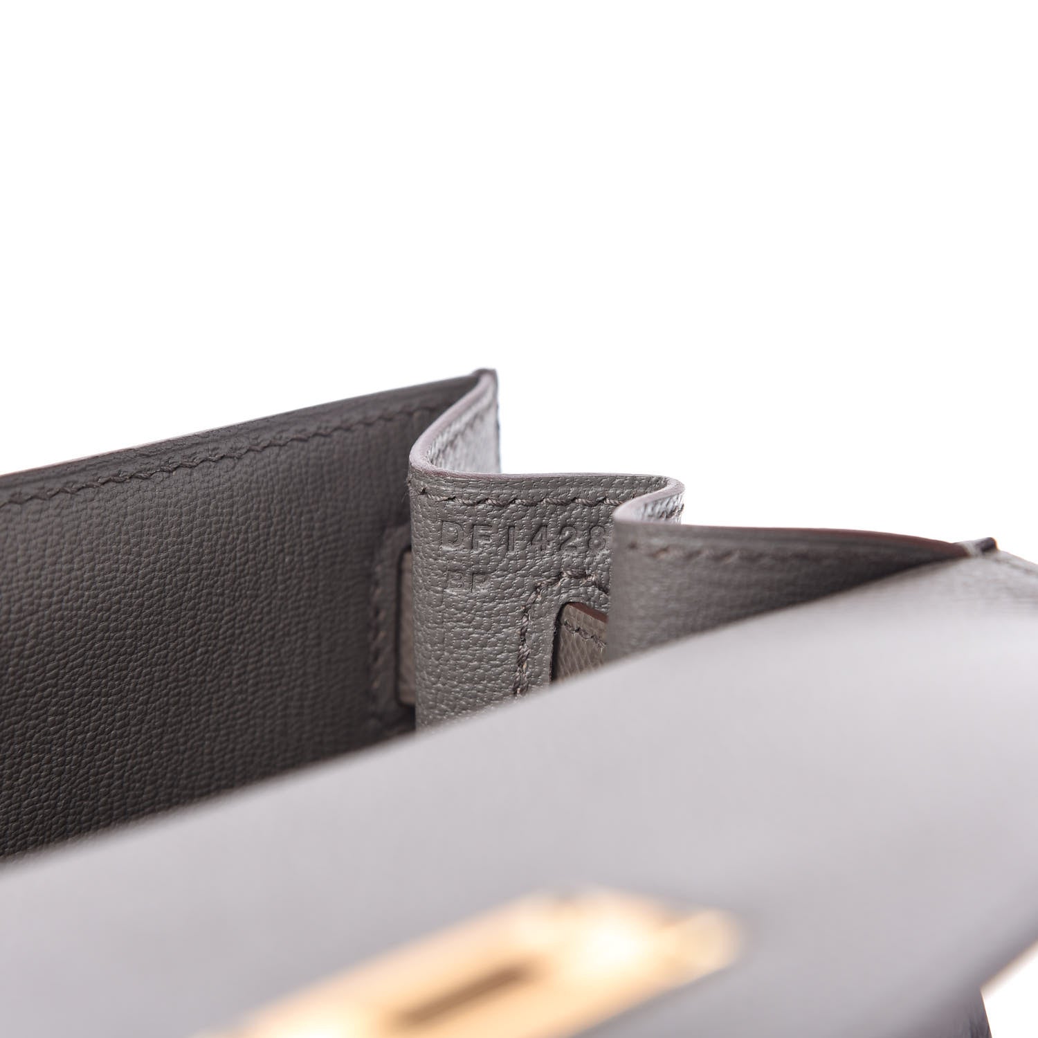 Hermes Epsom Kelly Sellier 28 Etain 9 of 11