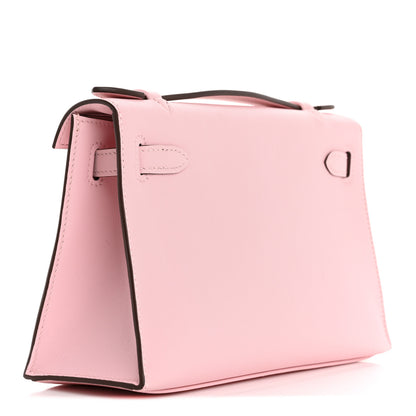 Hermes Swift Kelly Pochette Clutch Rose Sakura 3 of 11