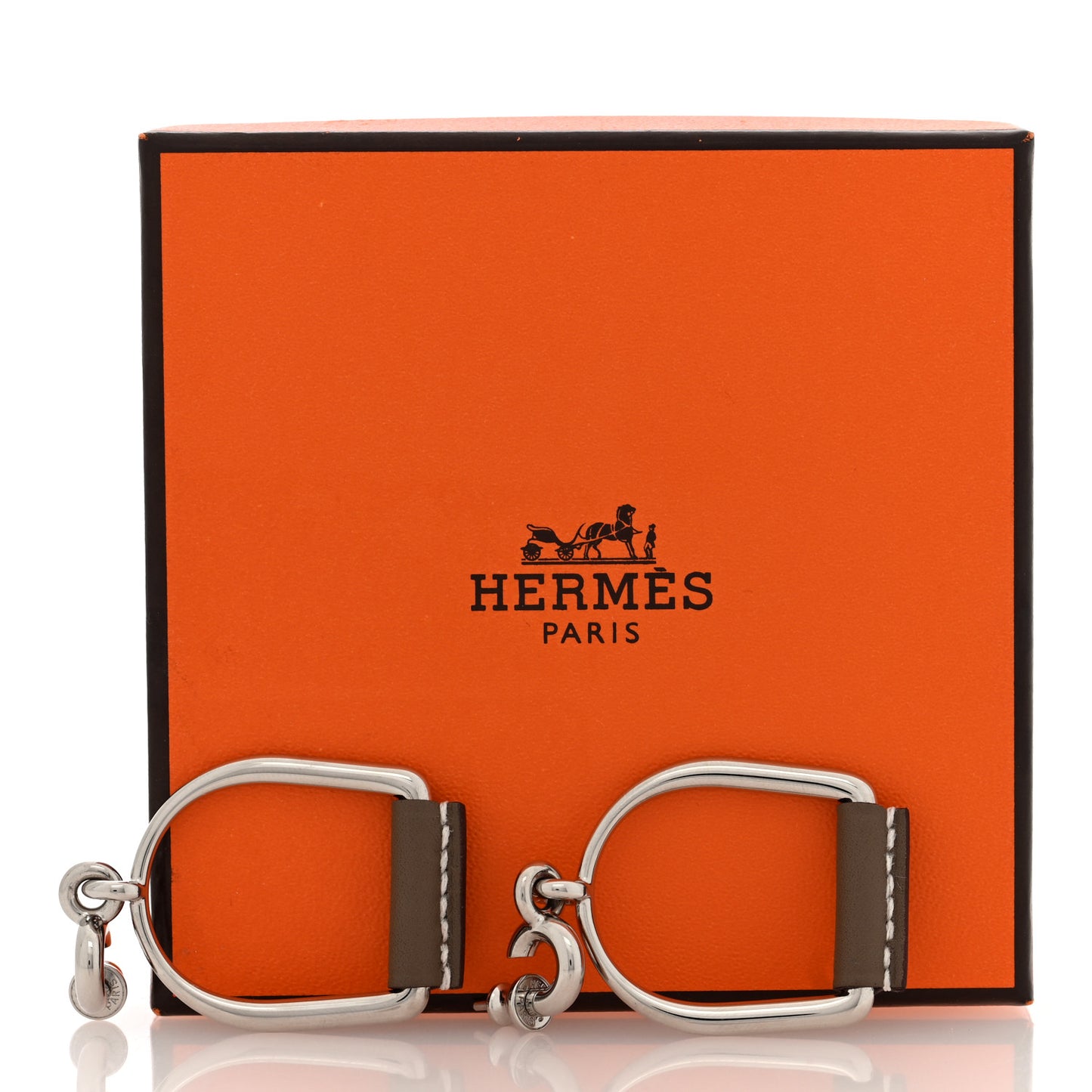 Palladium Swift Small Heritage Equestre Etrier Earrings Etoupe