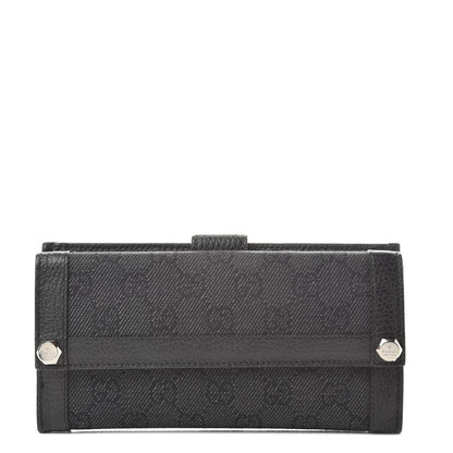 Gucci Monogram Continental Charmy Wallet Black 1 of 9