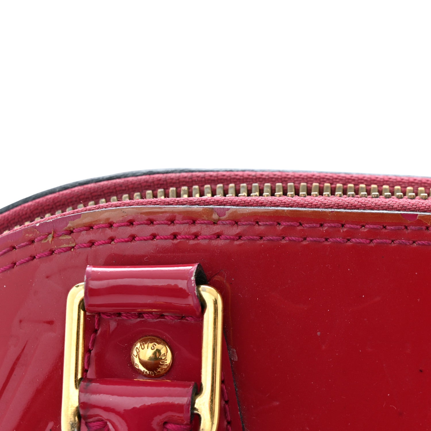 Louis Vuitton Vernis Alma BB Pomme D'Amour 13 of 13