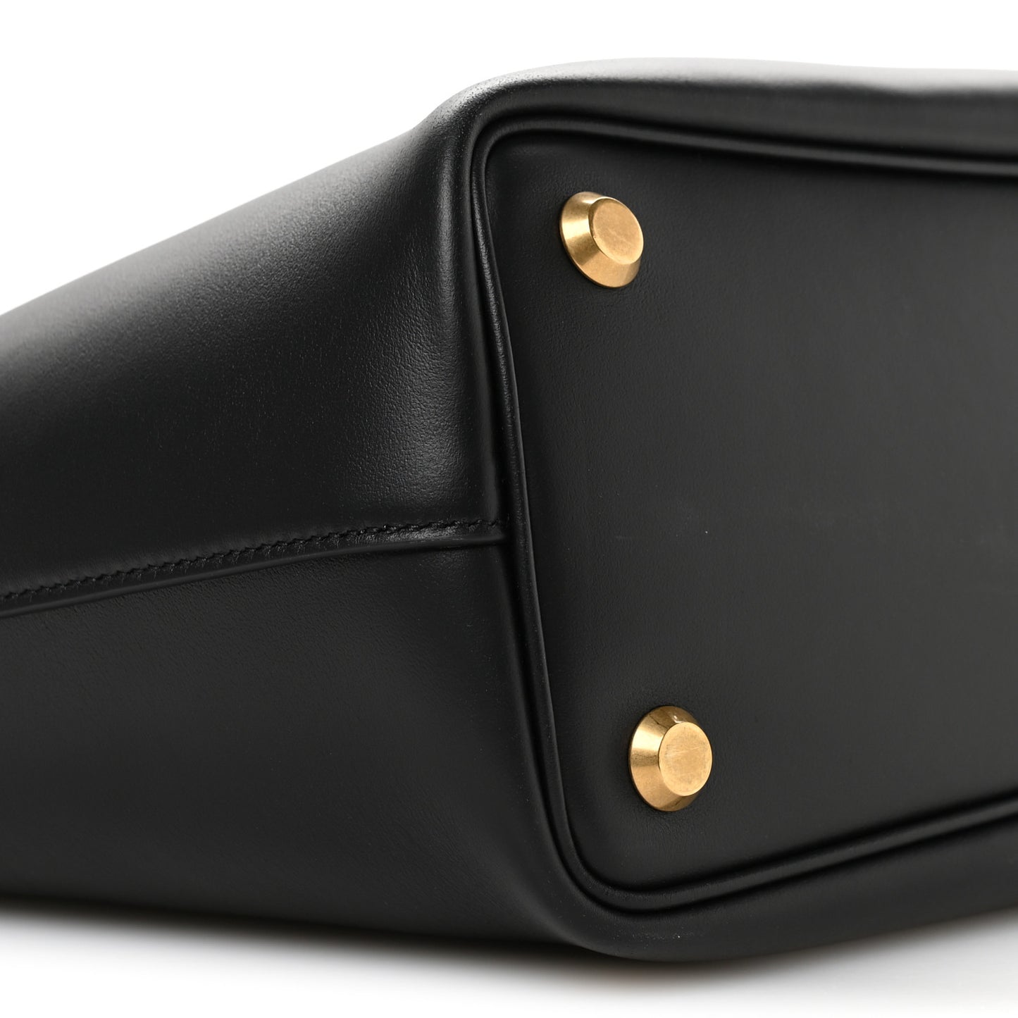 Smooth Calfskin Medium Bel Tote Bag Black