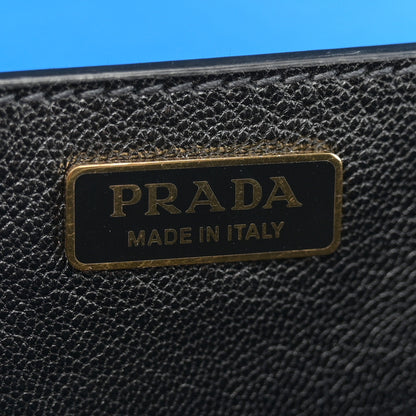 Prada City Calf Saffiano Cahier Bag Marea Black 6 of 11