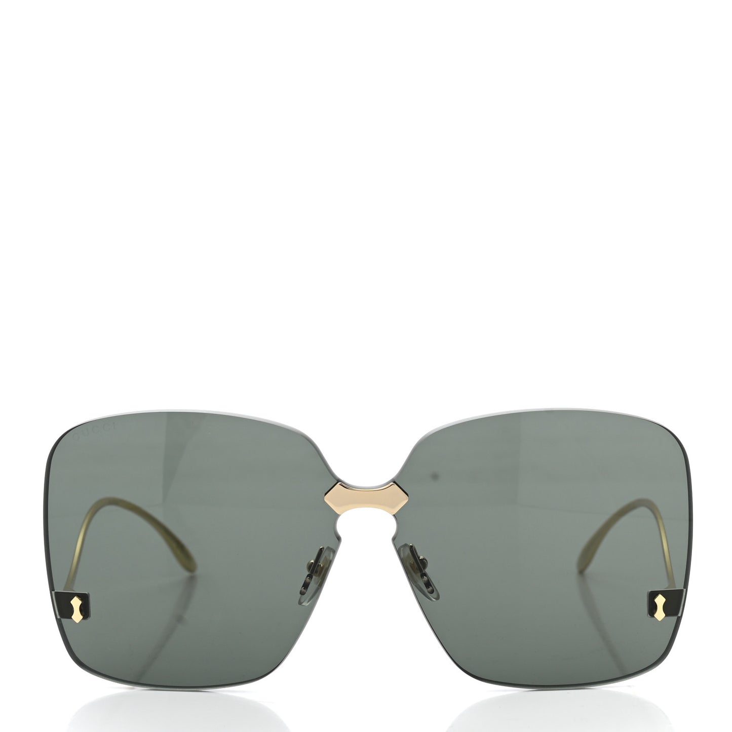 Metal Rimless Sunglasses GG0352S Gold
