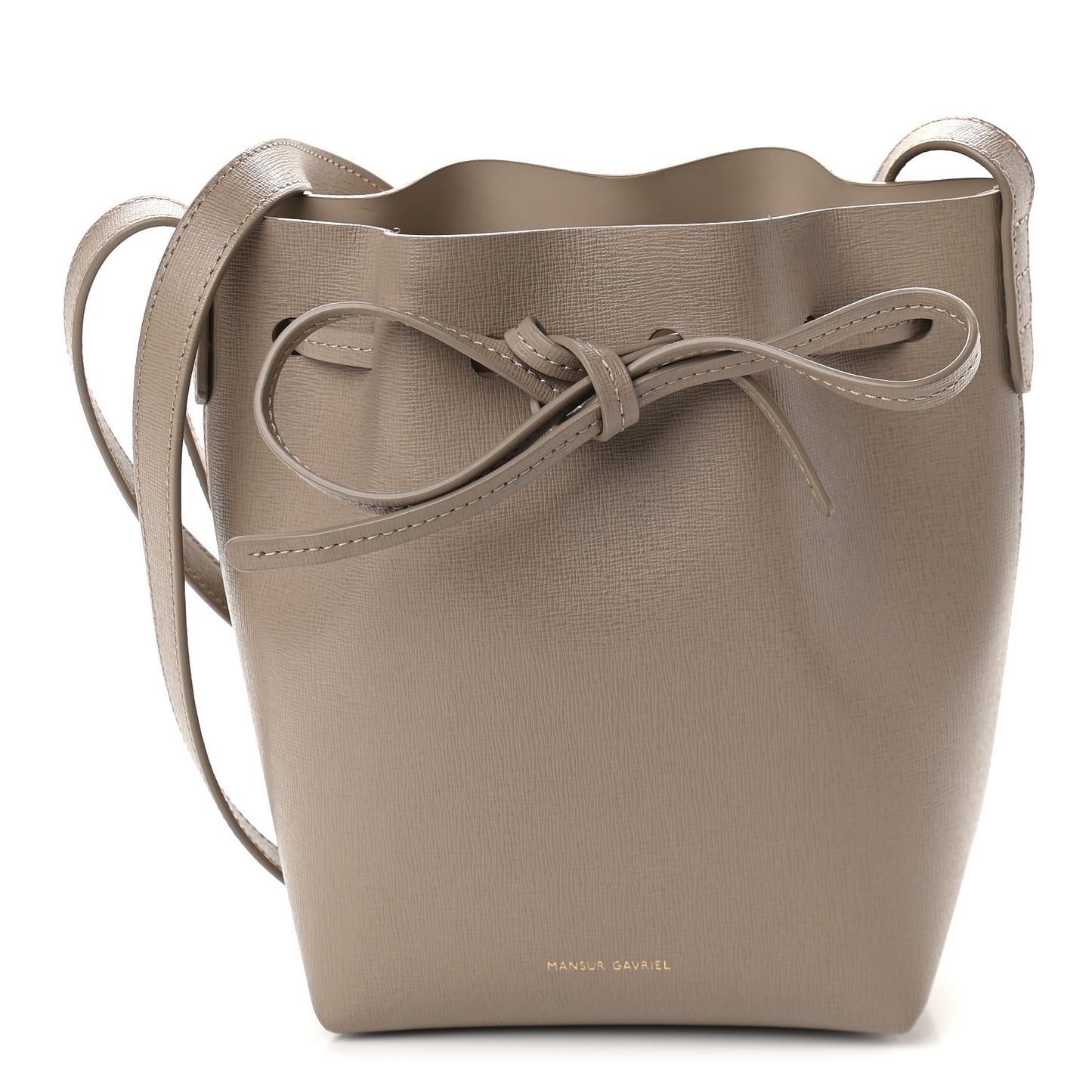 Saffiano Mini Bucket Bag Elefante