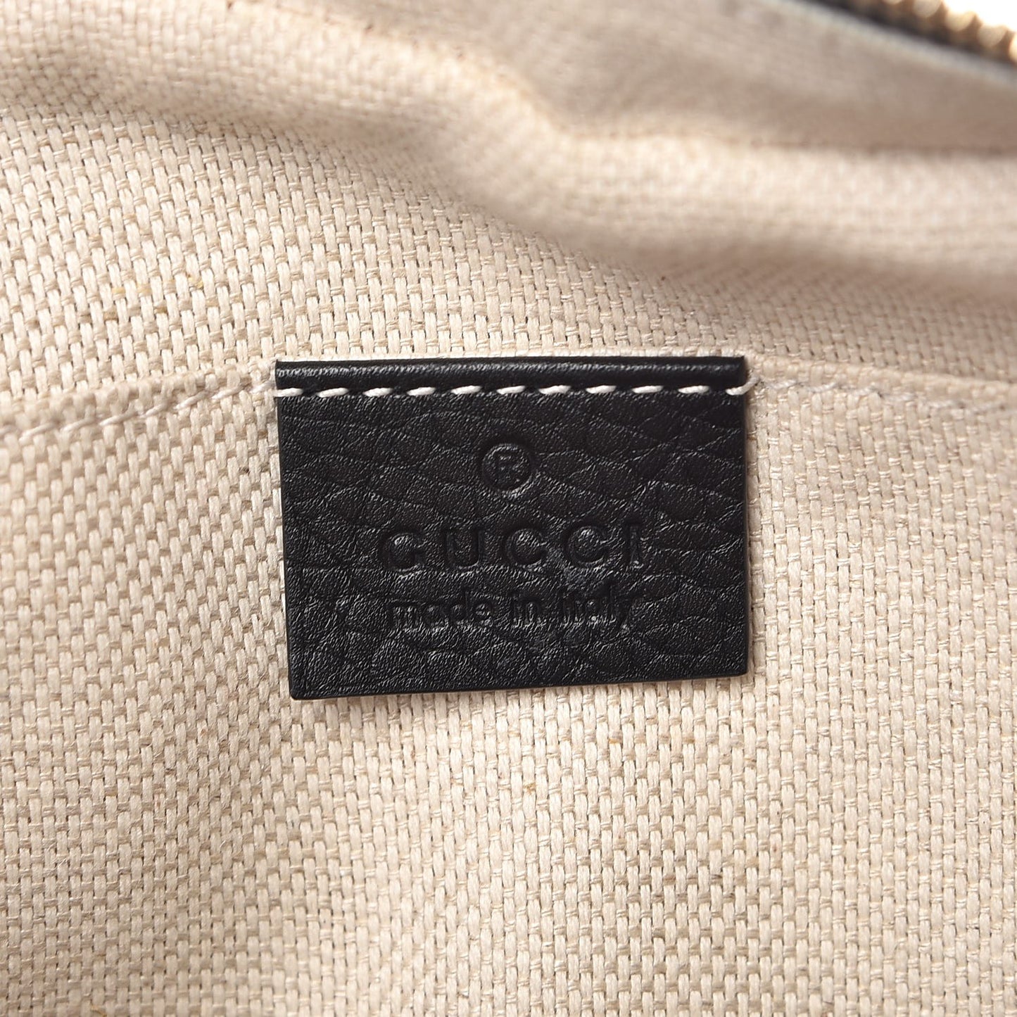 Pebbled Calfskin Small Soho Disco Bag Black