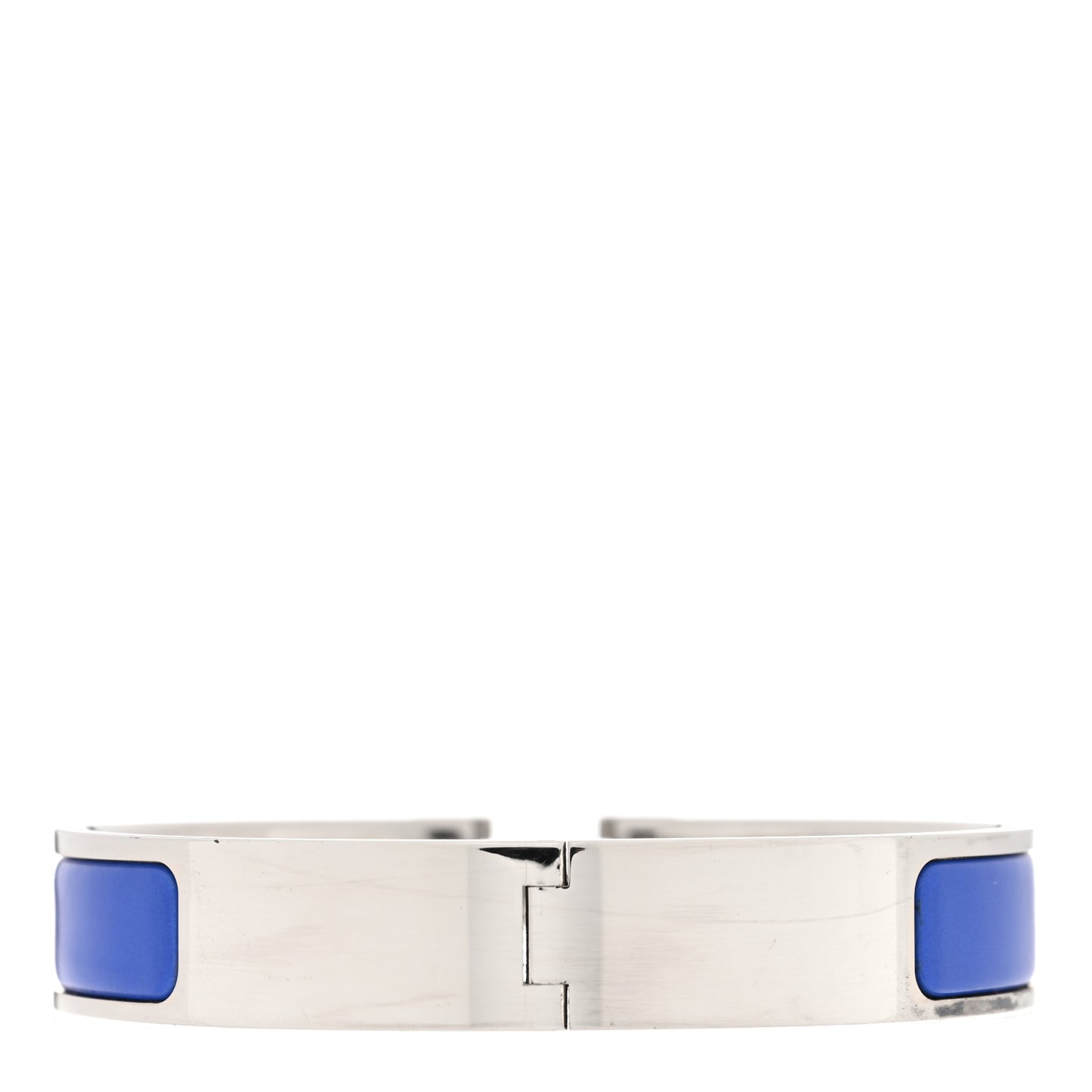Narrow Enamel Clic Clac H Bracelet GM Bleu Electrique