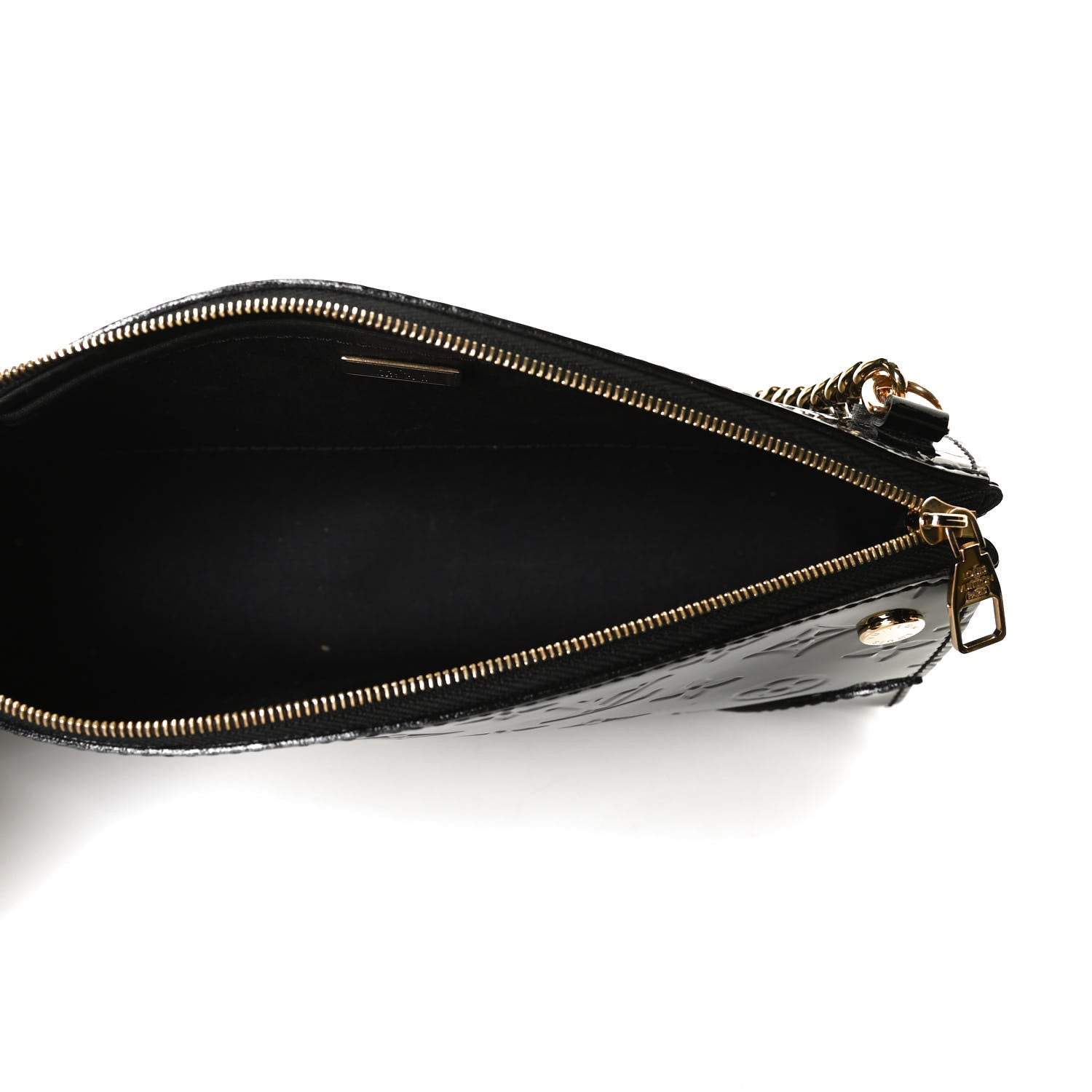 Louis Vuitton Vernis Santa Monica Clutch Noir Magnetique 5 of 9