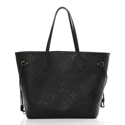 Louis Vuitton Empreinte Monogram Giant Neverfull MM Black 3 of 11