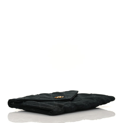 Chanel Satin Stitched Flap Card Case Black 4 of 8