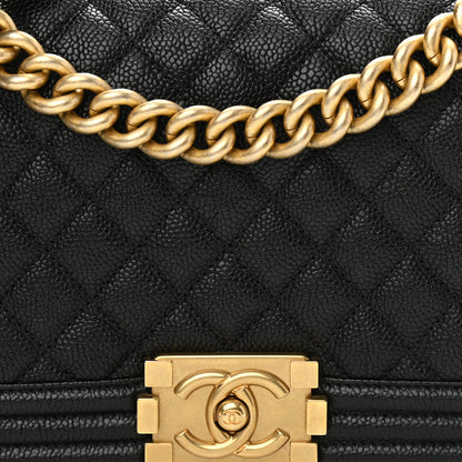Chanel Caviar Quilted Medium Boy Flap Black 8 of 11
