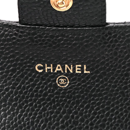 Chanel Caviar Quilted Flap Card Holder Black 6 of 11