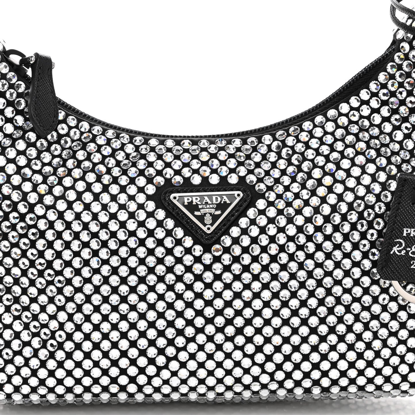 Satin Crystal Mini Re-Edition 2000 Bag Cristal