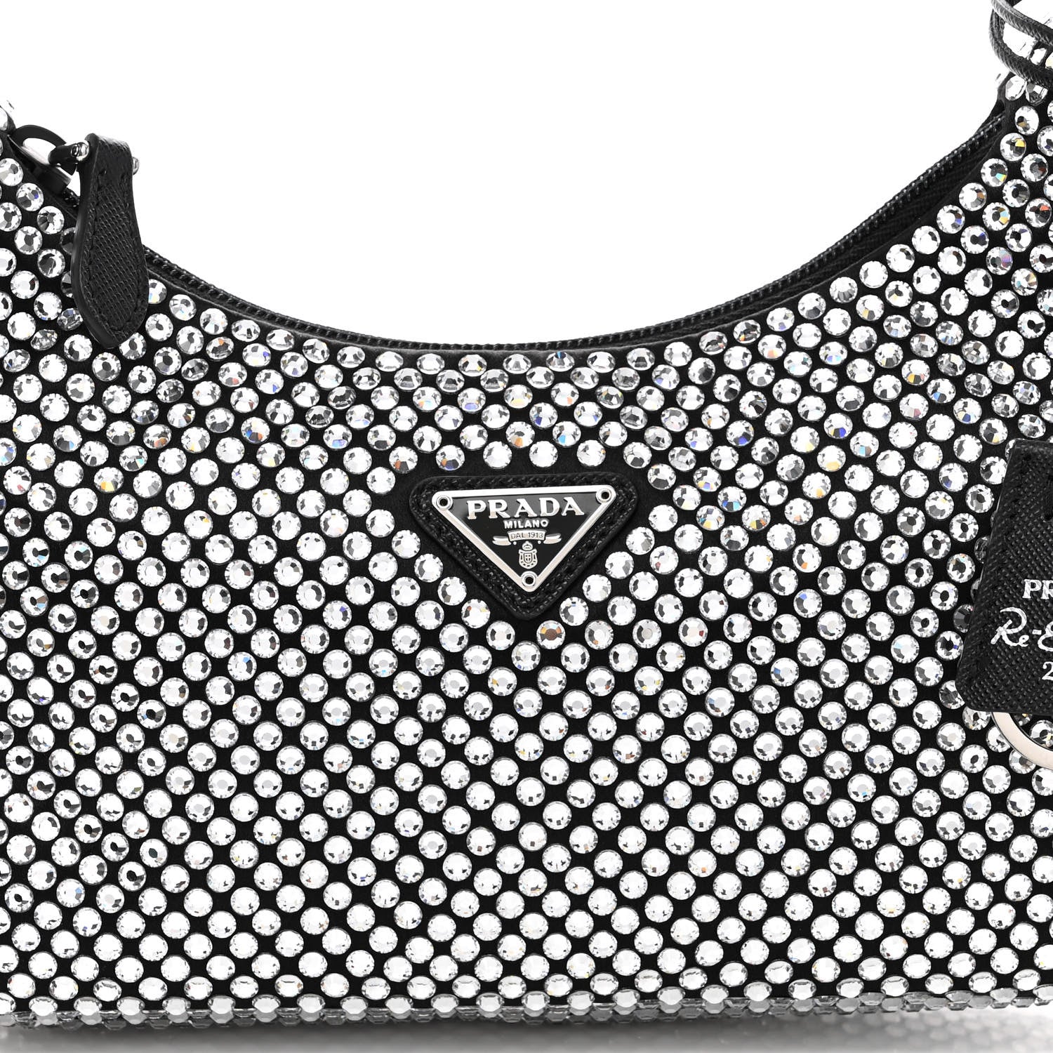 Prada Satin Crystal Mini Re-Edition 2000 Bag Cristal 7 of 10