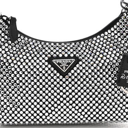 Prada Satin Crystal Mini Re-Edition 2000 Bag Cristal 7 of 10
