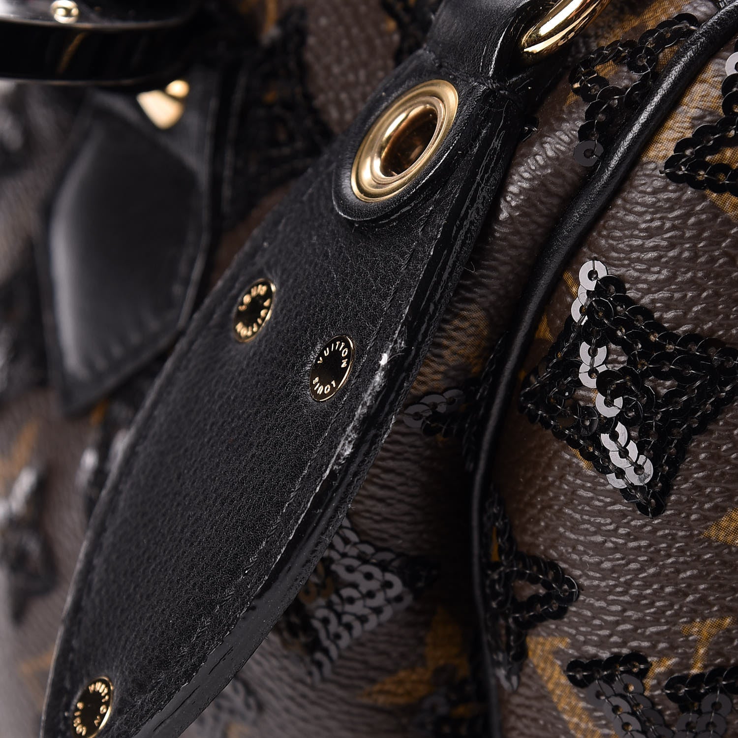 Louis Vuitton Monogram Sequins Eclipse Speedy 28 Black 11 of 11