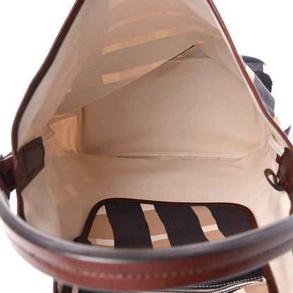 Burberry Canvas Check Bucket Bag Multicolor 5 of 17