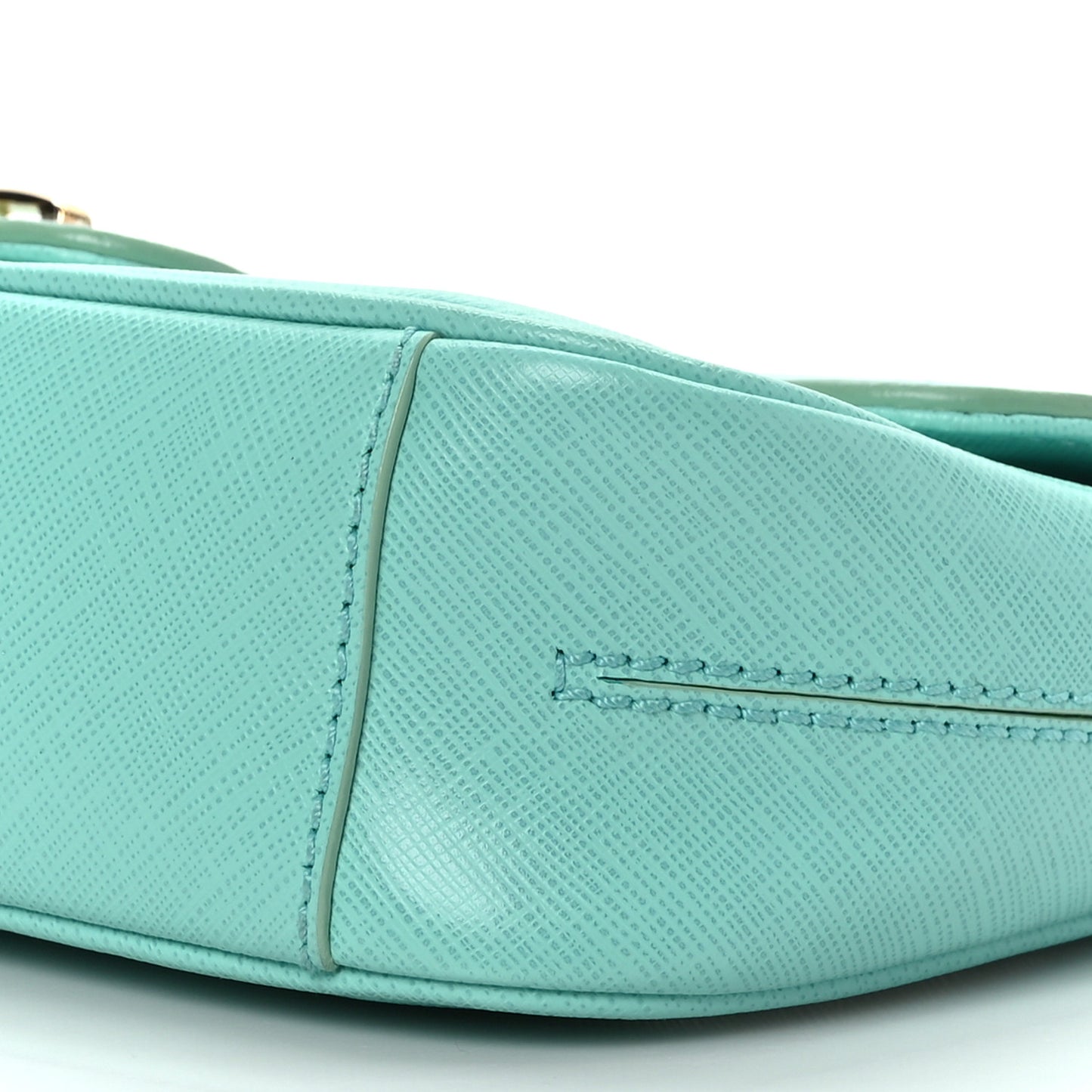 Hammered Calfskin Gancini Flap Blue