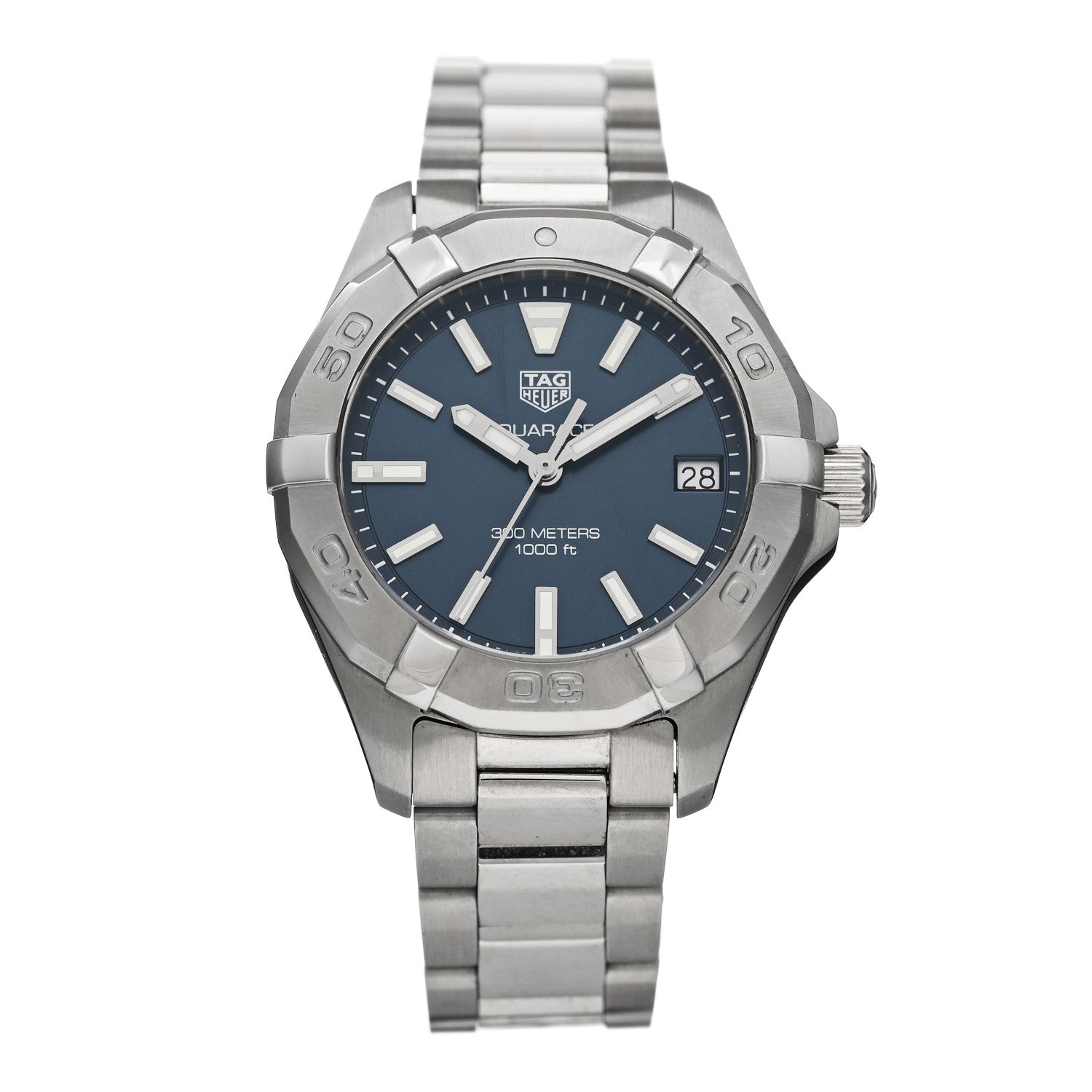 Tag Heuer Stainless Steel 32mm Aquaracer Lady Quartz Watch Blue WBD1312 1 of 5