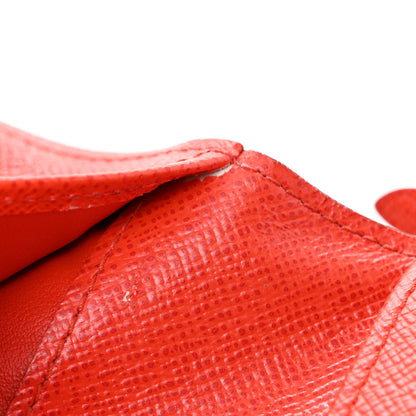 Louis Vuitton Monogram Insolite Coin Purse Wallet Red 8 of 11