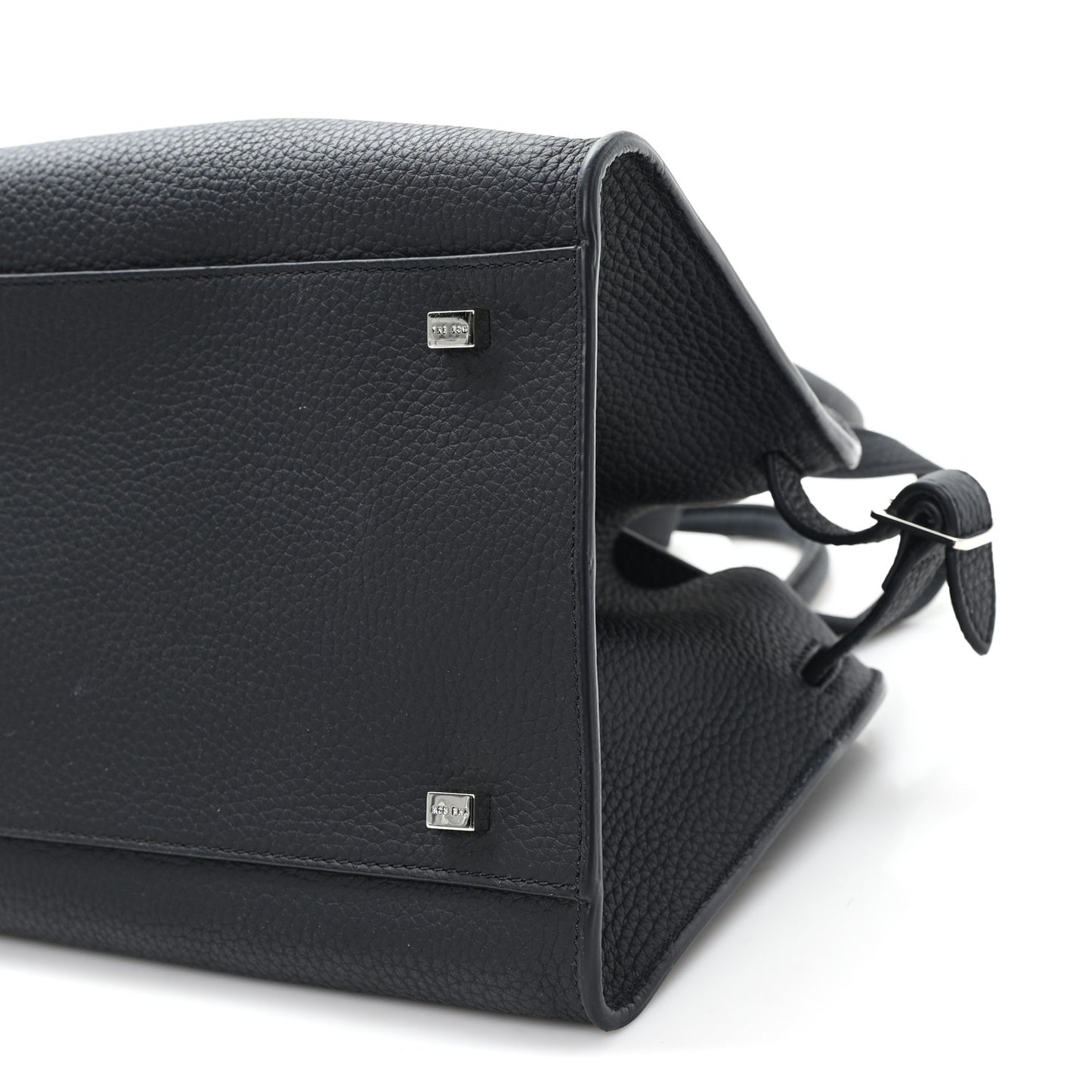 Grained Calfskin Soft Margaux 10 Bag Black Black