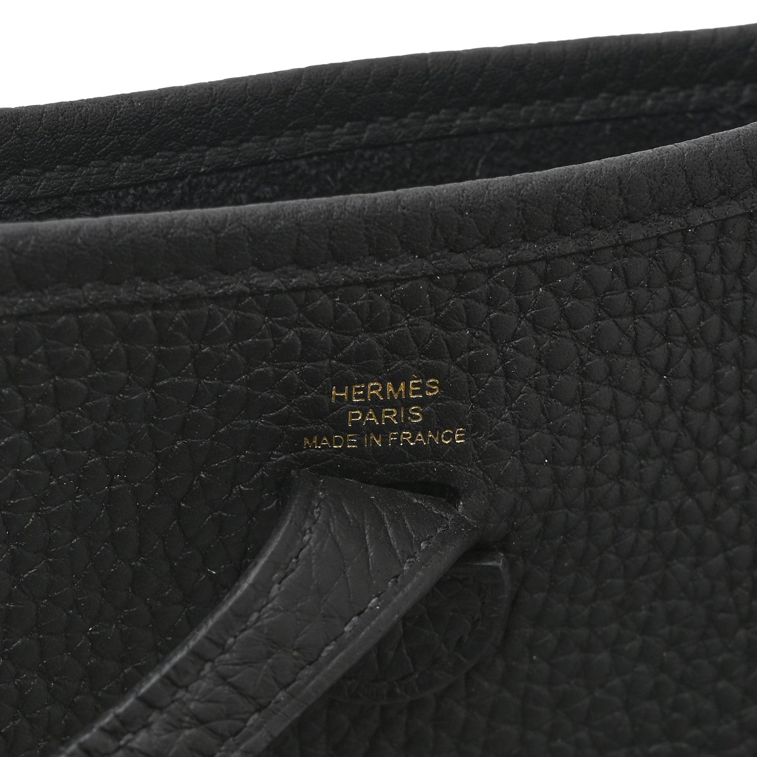 Hermes Taurillon Clemence Evelyne TPM Black 6 of 11