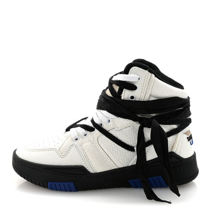 Saint Laurent Calfskin Smith High Top Sneakers 36 White Black 2 of 20