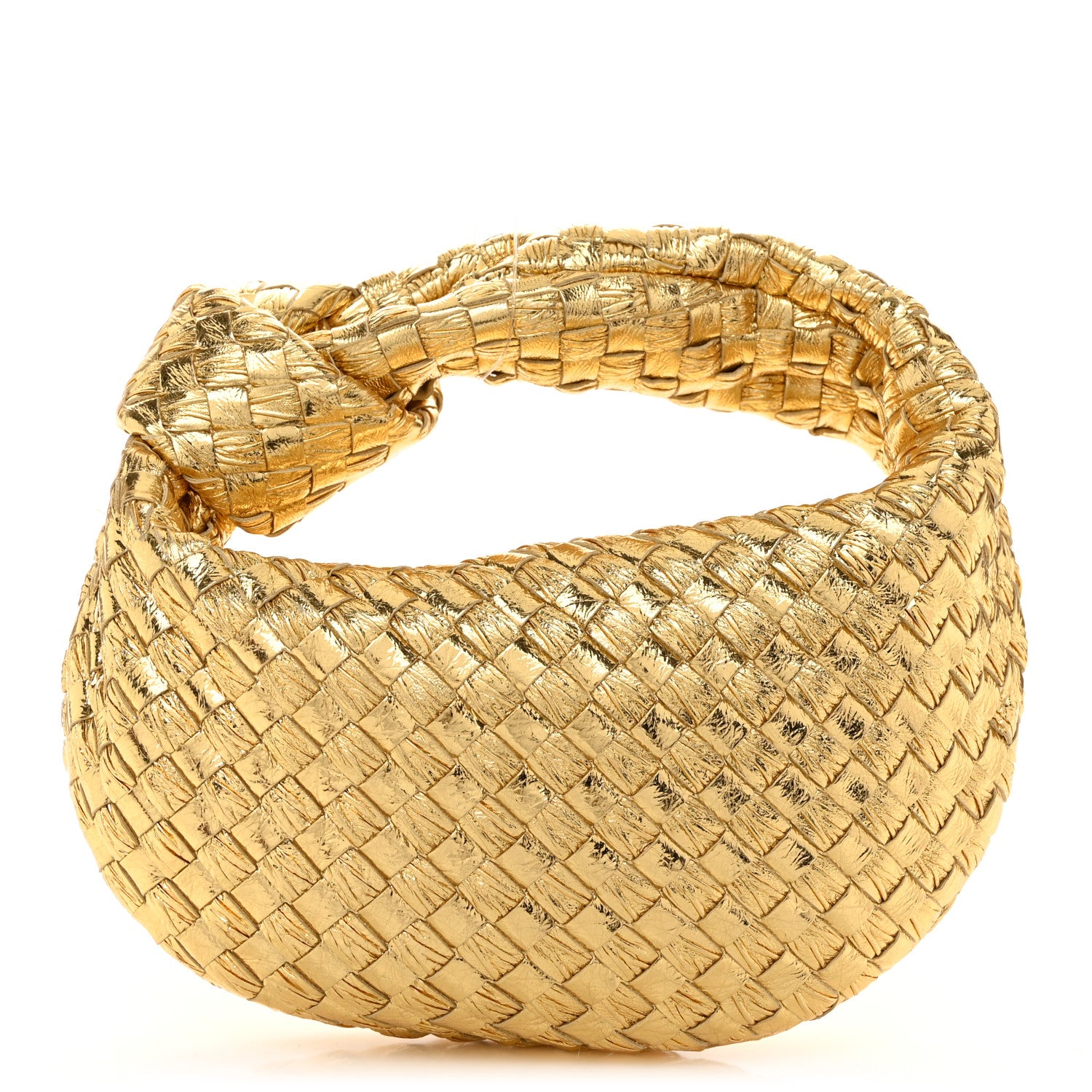 Bottega Veneta Metallic Nappa Intrecciato Mini Jodie Gold 1 of 10
