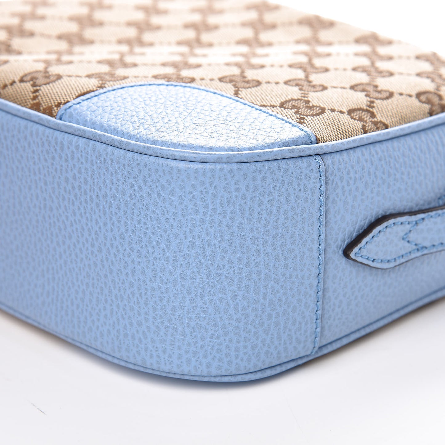 Monogram Mini Bree Messenger Bag Beige Mineral Blue