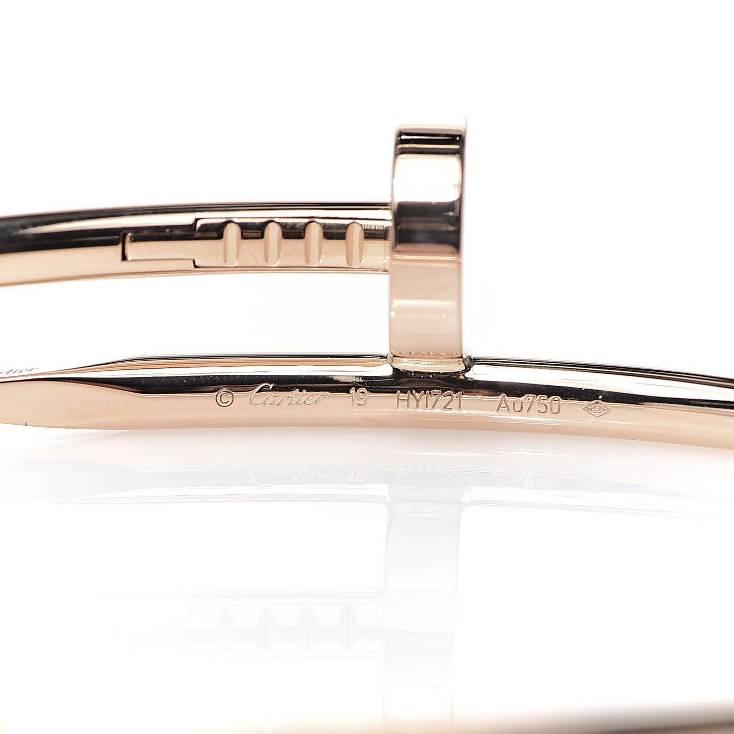18K Pink Gold Juste Un Clou Bracelet 19