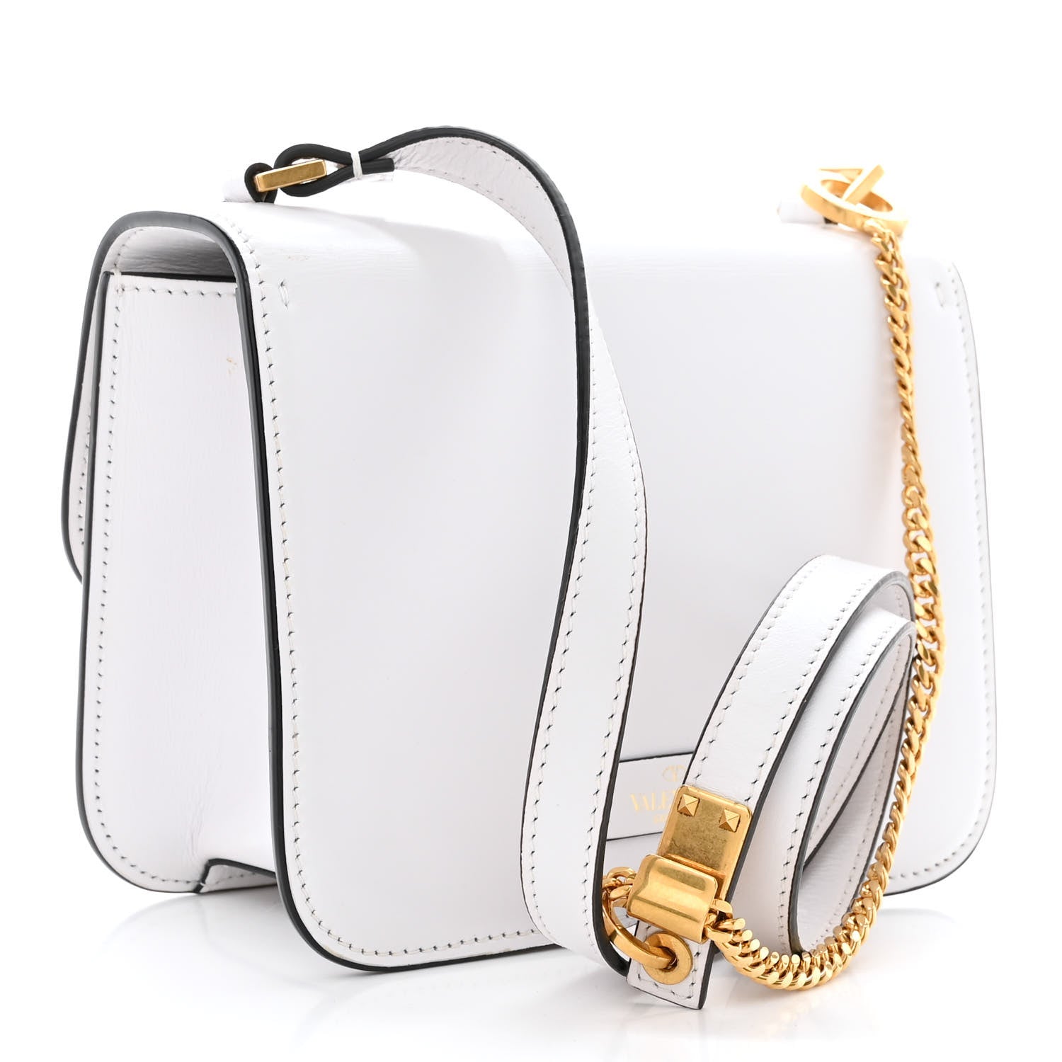 Valentino Garavani Smooth Calfskin Small VSling Shoulder Bag White 3 of 9